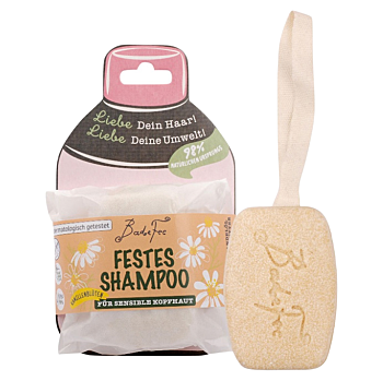 BADEFEE Tuhý šampon Camomile Blossoms 80 g (Šampony na jemné vlasy)