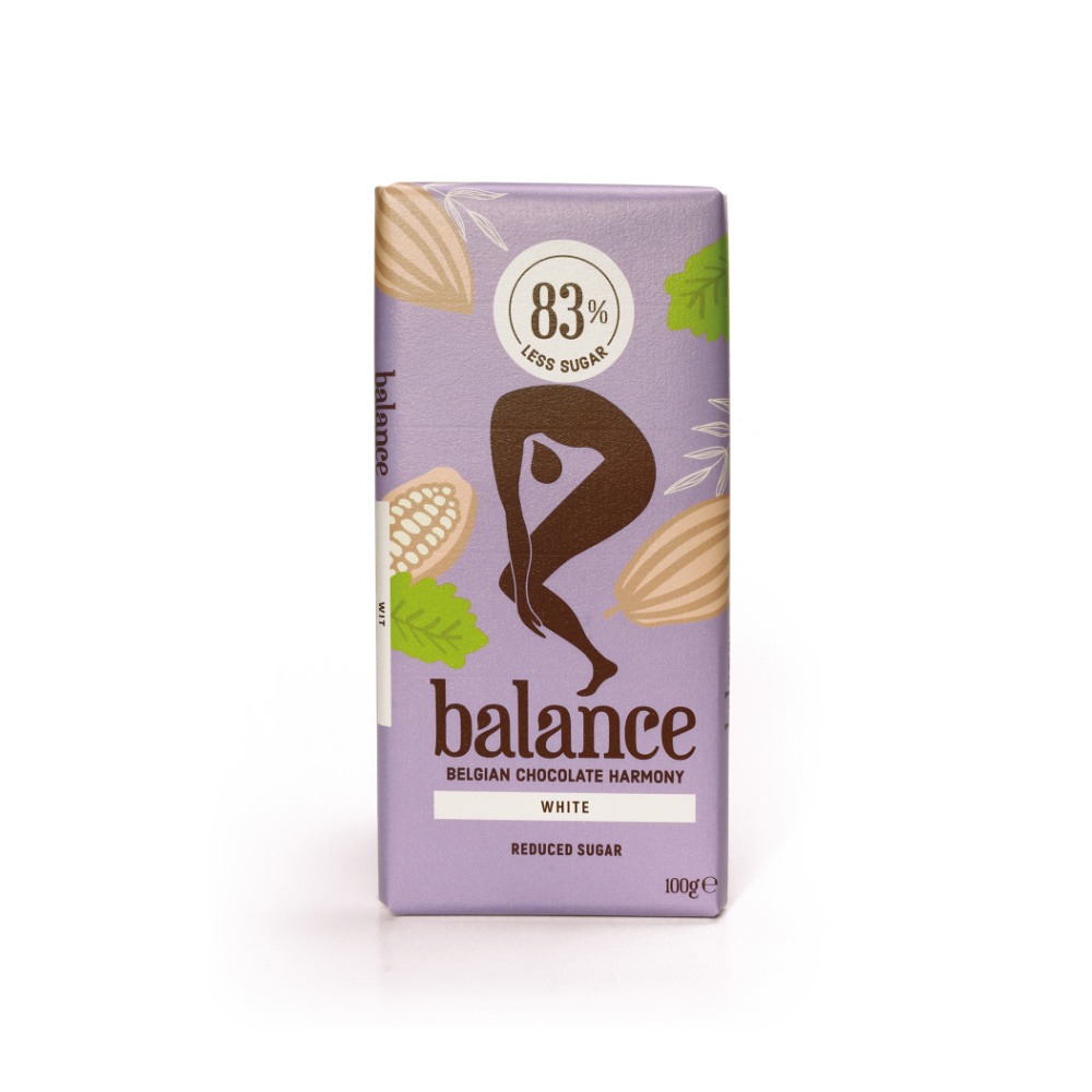E-shop BALANCE Bílá čokoláda s vanilkou bez přidaného cukru 100 g