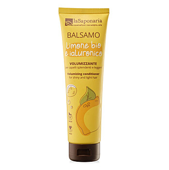 LA SAPONARIA Kondicionér s citronem a kyselinou hyaluronovou 150 ml (Přírodní kondicionéry) - Přírodní
