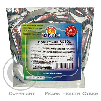 Balviten - Bezlepková instantní polévka vývar PKU 40g (Bezlepková hotová jídla a polévky)