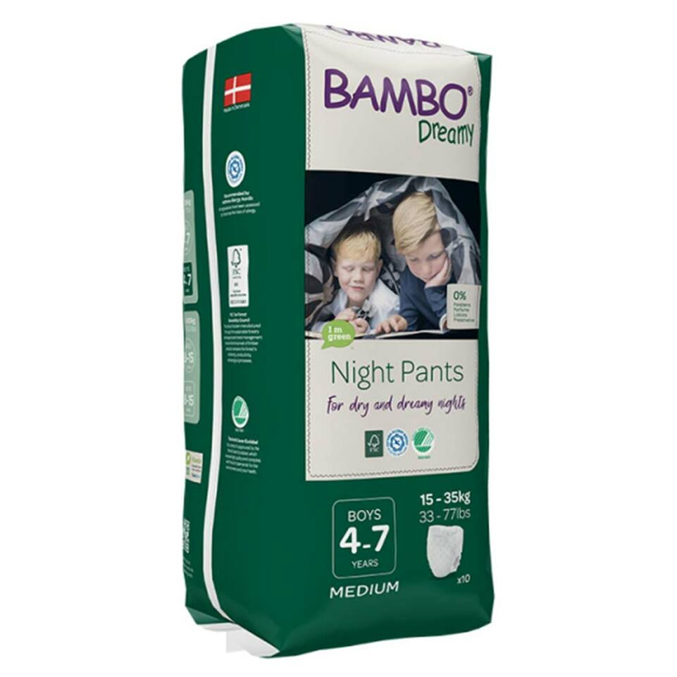 E-shop BAMBO Dreamy Night Pants 4 až 7 let Boy 15-35 kg 10 ks
