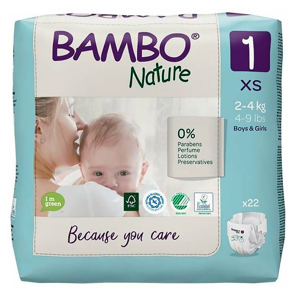 E-shop BAMBO Nature 1 Dětské plenkové kalhotky 2-4 kg 22 ks