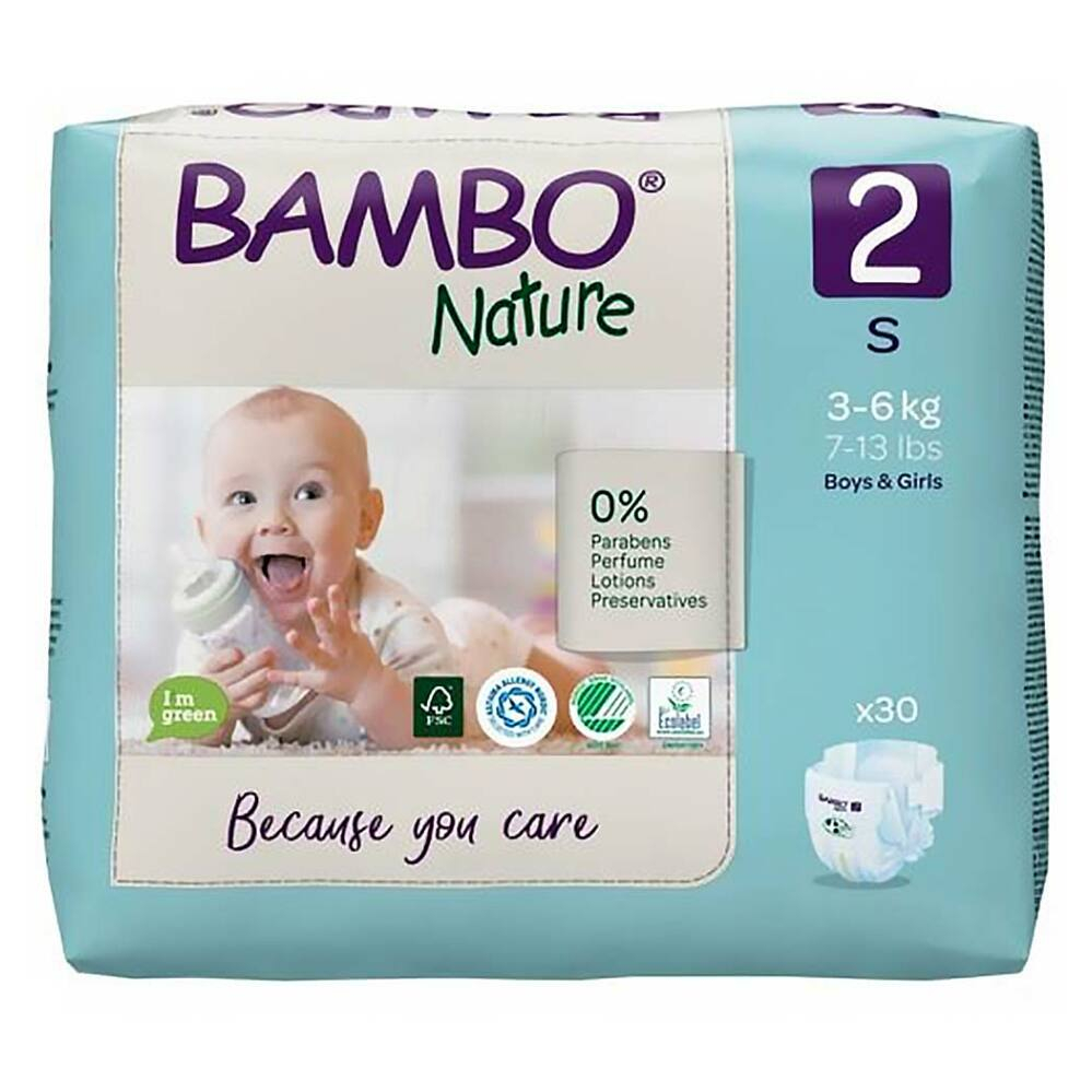 E-shop BAMBO Nature 2 Dětské plenky 3-6 kg 30 ks