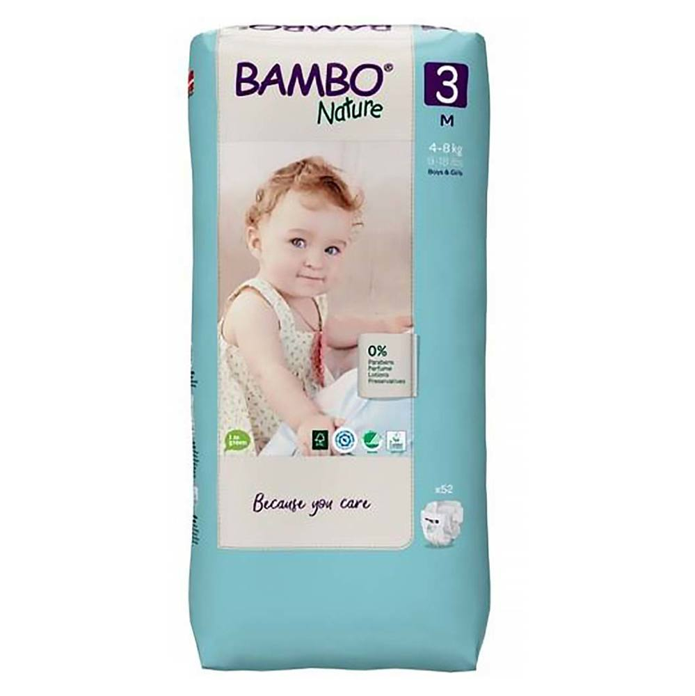 E-shop BAMBO Nature 3 Dětské plenkové kalhotky 4-8 kg 52 ks