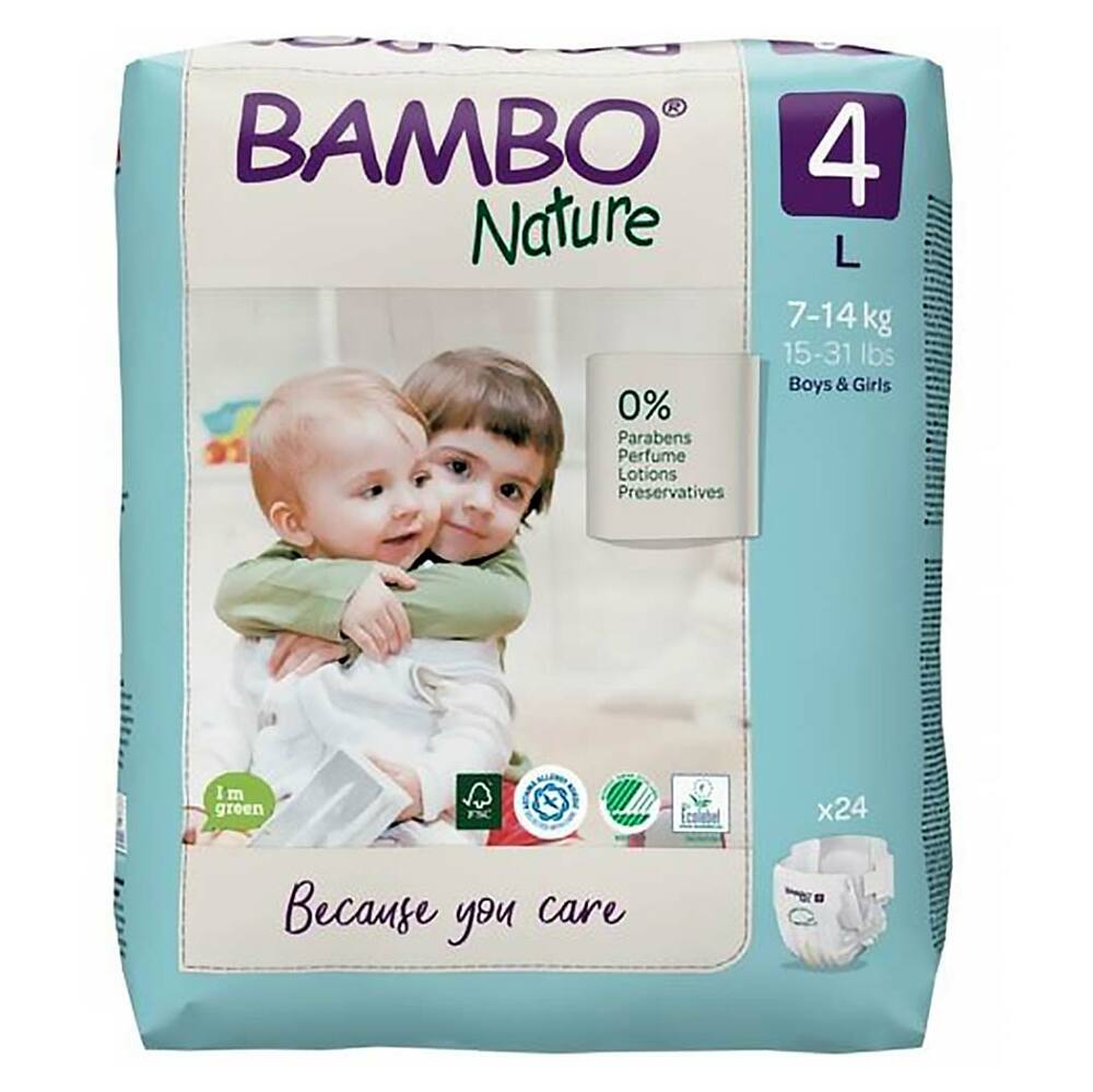 E-shop BAMBO Nature 4 Dětské plenkové kalhotky 7-14 kg 24 ks