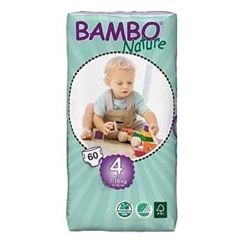 BAMBO Nature 4 Maxi plenkové kalhotky 7-18kg 60 kusů