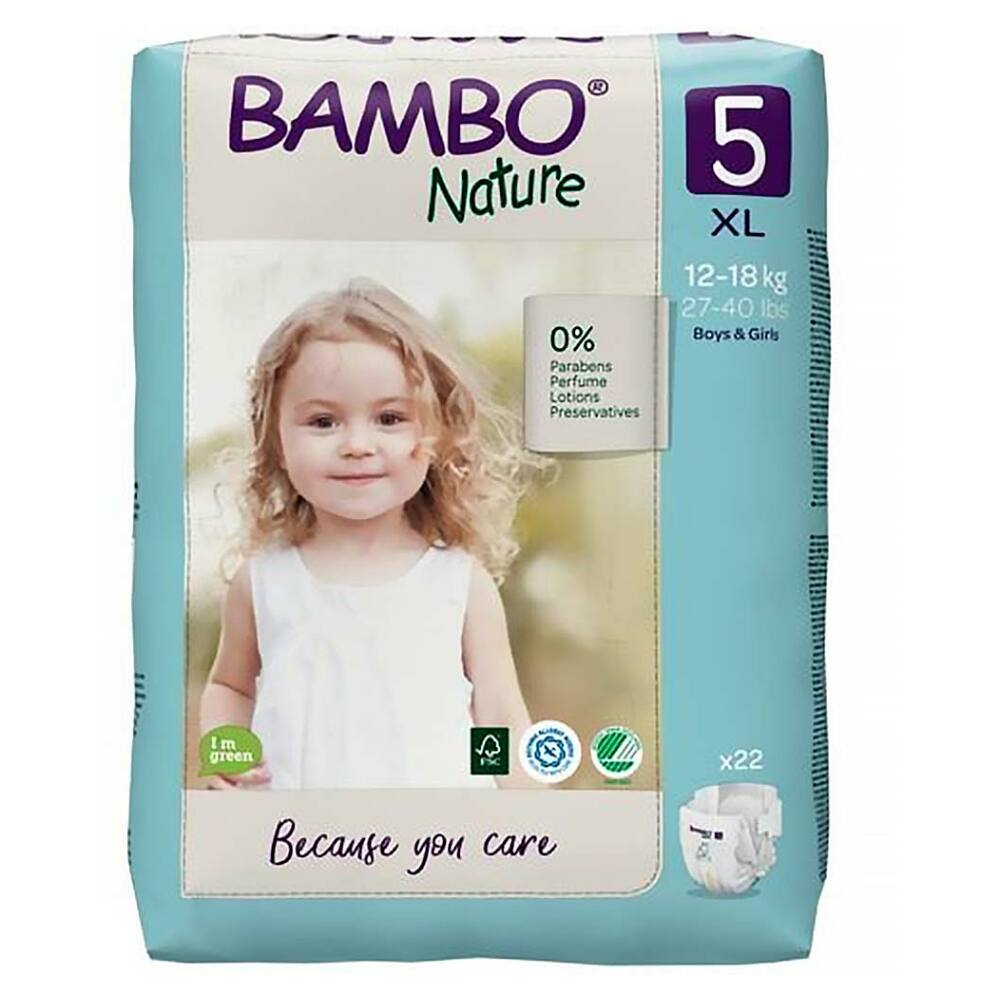 BAMBO Nature 5 dětské pleny 12-18 kg 22 kusů