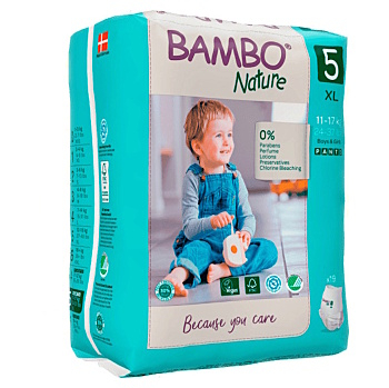 BAMBO Nature Pants 5 navlékací kalhotky treninkové 11 - 17 kg 19 kusů (Dětské plenkové kalhotky)