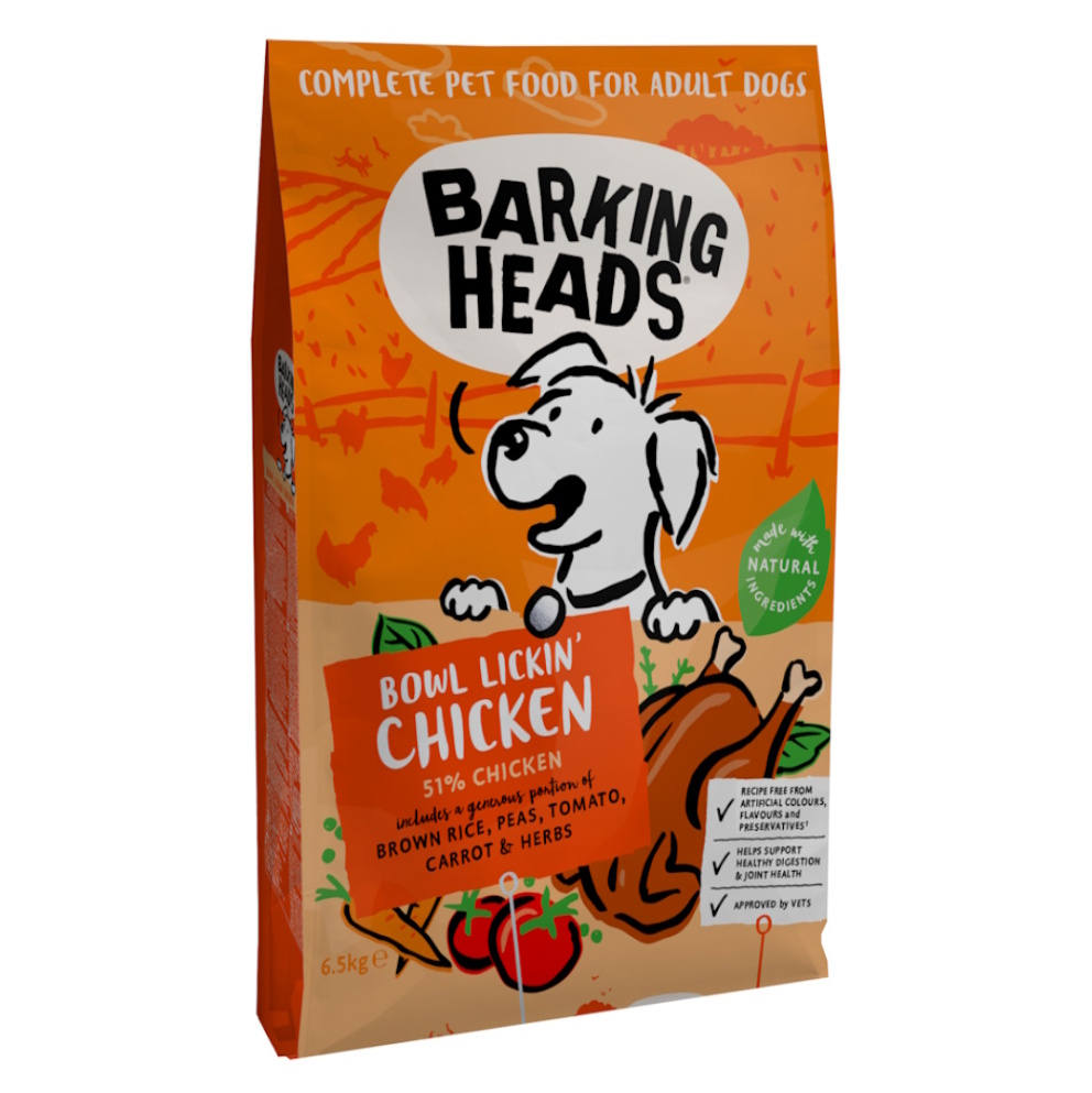 E-shop BARKING HEADS Bowl Lickin’ Chicken granule pro psy 1 ks, Hmotnost balení (g): 2 kg