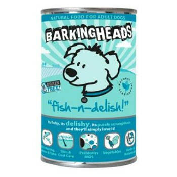 BARKING HEADS Fish-n-Delish konzerva 400 g new