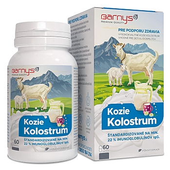 BARNY´S Kozí kolostrum 60 kapslí (Kolostrum na imunitu) - Vícesložkové, Přírodní