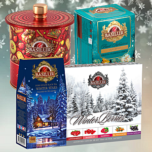 BASILUR Vánoční nabídka čajů