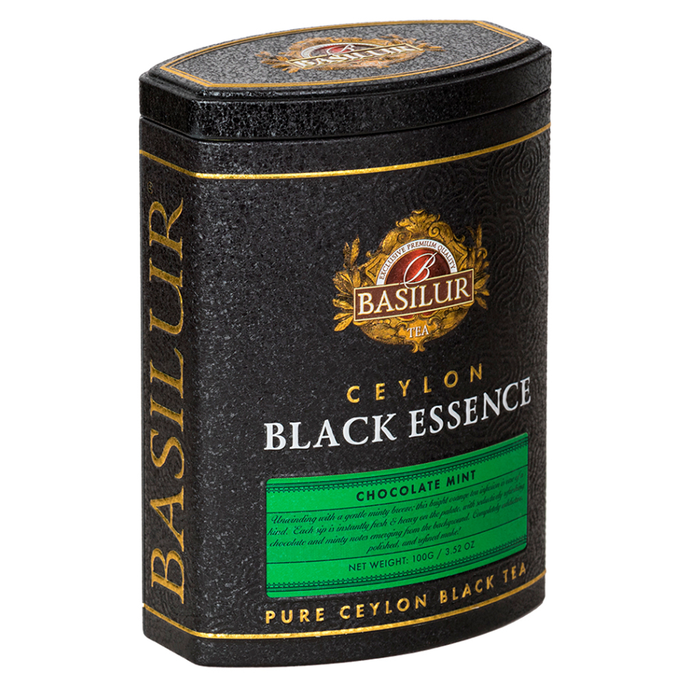 E-shop BASILUR Black rssence chocolate mint černý čaj 100 g