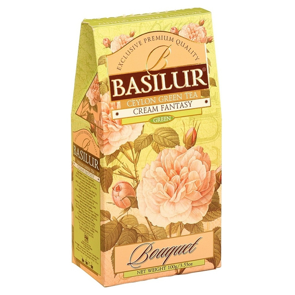 BASILUR Bouquet Cream Fantasy zelený čaj 100 g