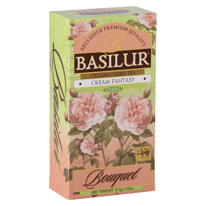 E-shop BASILUR Bouquet Cream Fantasy zelený čaj nepřebal 25 sáčků