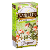 BASILUR Bouquet white magic bílý čaj 25 šáčků