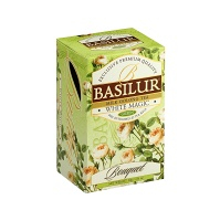 BASILUR Bouquet White Magic zelený čaj 25 sáčků
