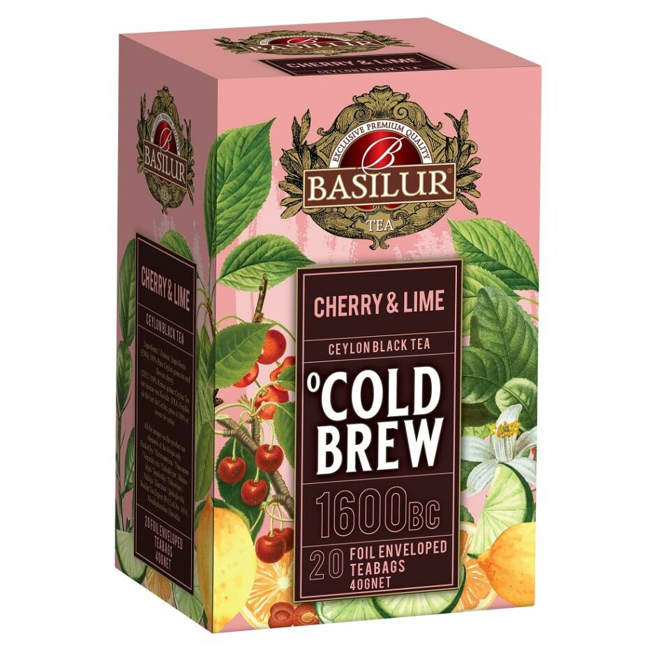 E-shop BASILUR Cold Brew Cherry Lime ovocný čaj 20 sáčků