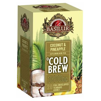 BASILUR Cold Brew Coconut Pineapple ovocný čaj 20 sáčků