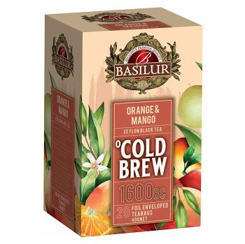 BASILUR Cold Brew Orange Mango ovocný čaj 20 sáčků