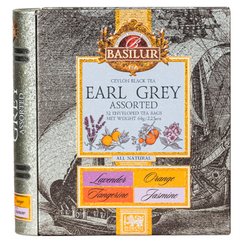 BASILUR Earl grey book assorted černý čaj 32 sáčků (Černé čaje)