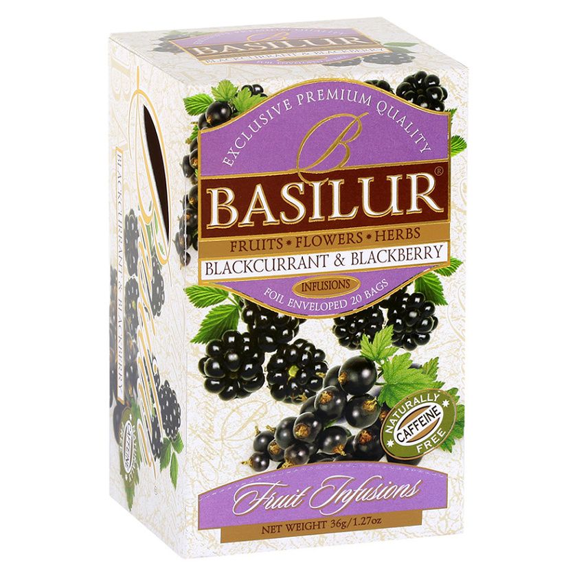 Levně BASILUR Fruit Blackcurrant & Blackberry 25 sáčků