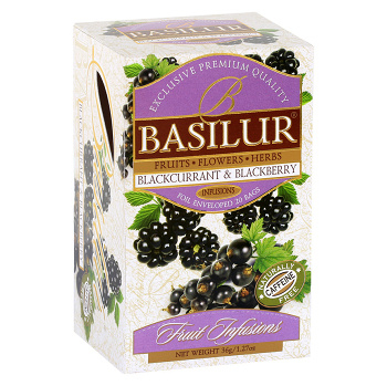 BASILUR Fruit Blackcurrant & Blackberry 25 sáčků