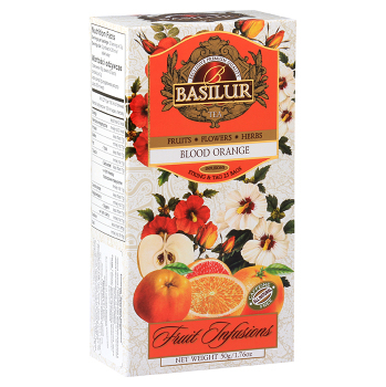 BASILUR Fruit Blood Orange ovocný čaj 25 sáčků