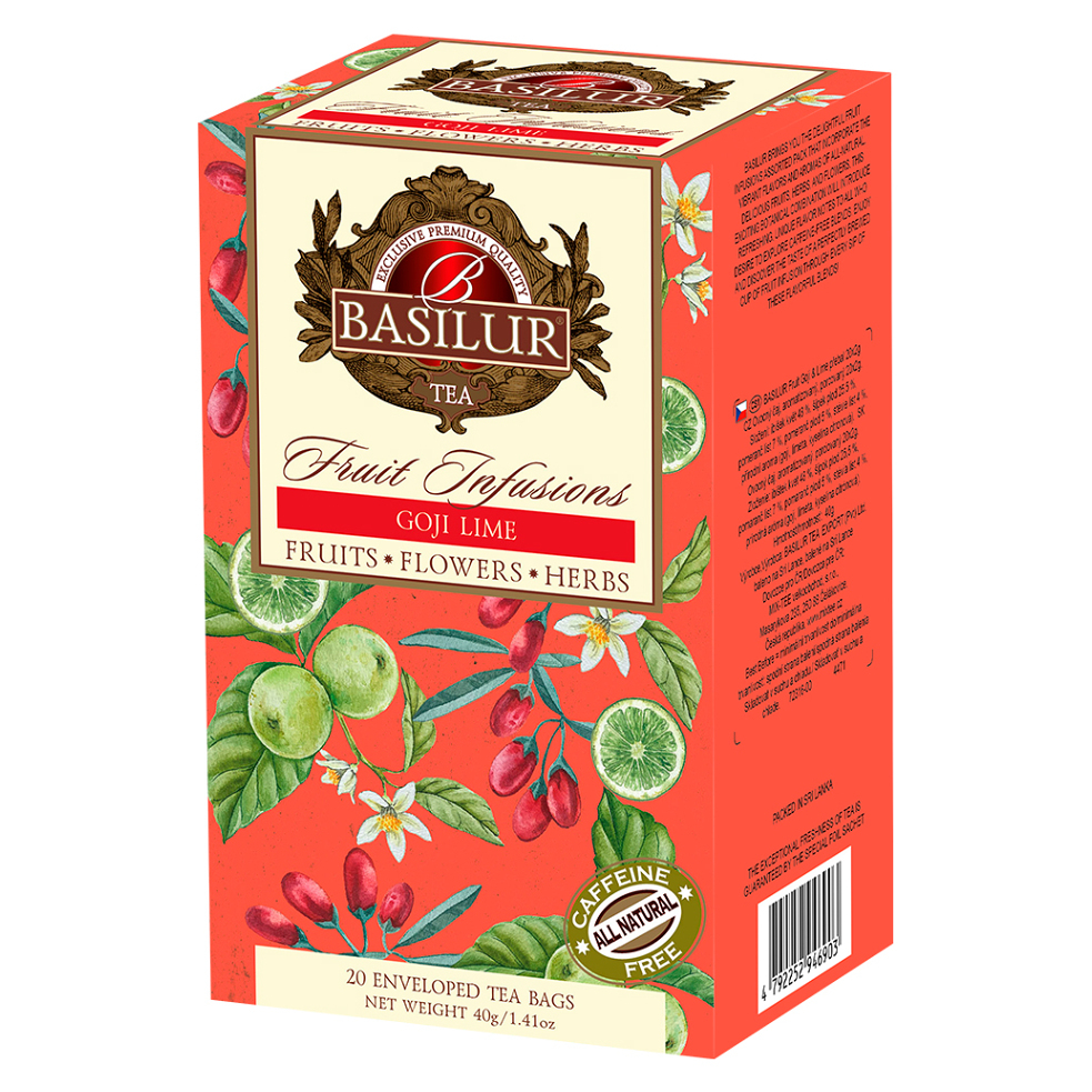 E-shop BASILUR Fruit goji & lime ovocný čaj 20 sáčků