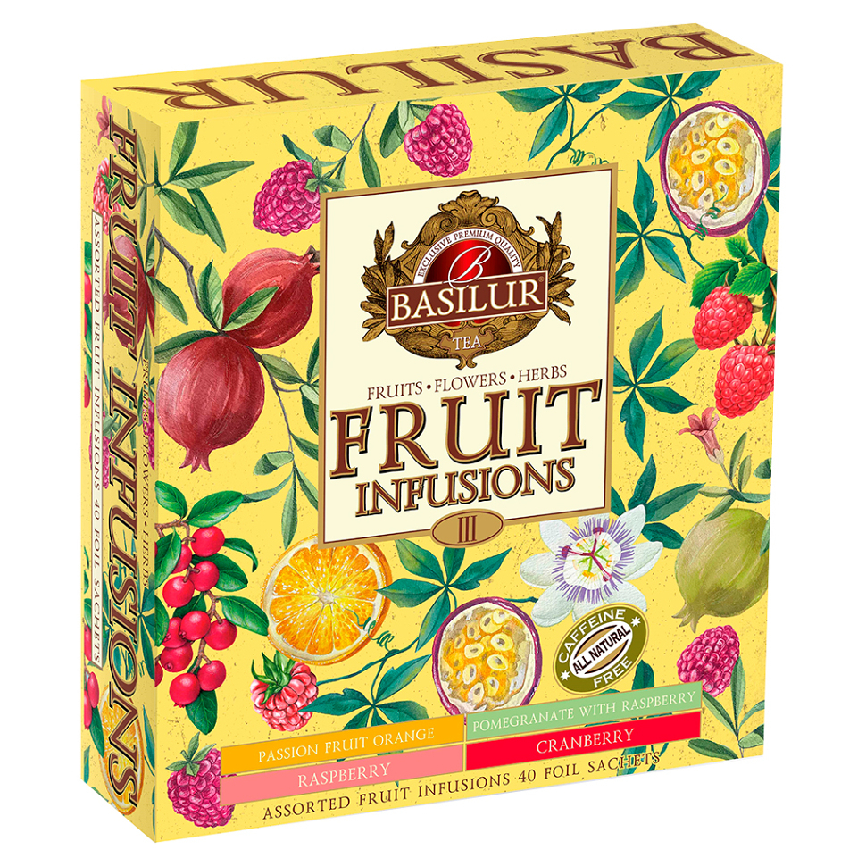 Levně BASILUR Fruit infusions assorted II. ovocné čaje 40 sáčků