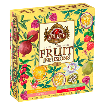 BASILUR Fruit infusions assorted II. ovocné čaje 40 sáčků