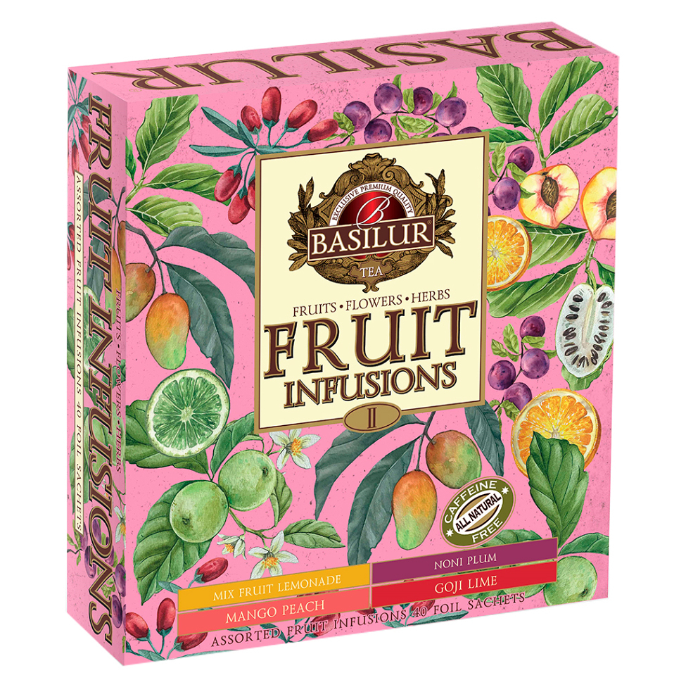 Levně BASILUR Fruit infusions assorted III ovocné čaje 40 gastro sáčků