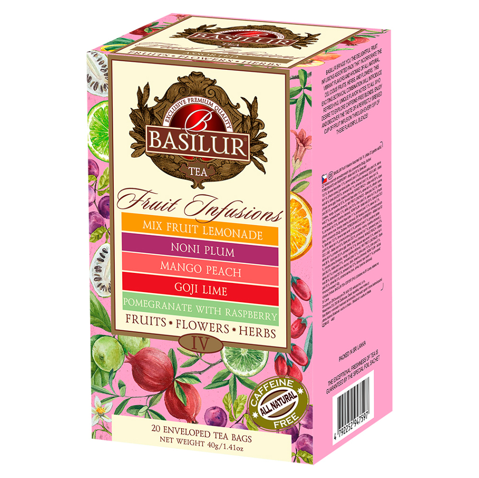 E-shop BASILUR Fruit infusions assorted IV ovocné čaje 20 gastro sáčků