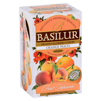 BASILUR Fruit Orange Peach 25 sáčků