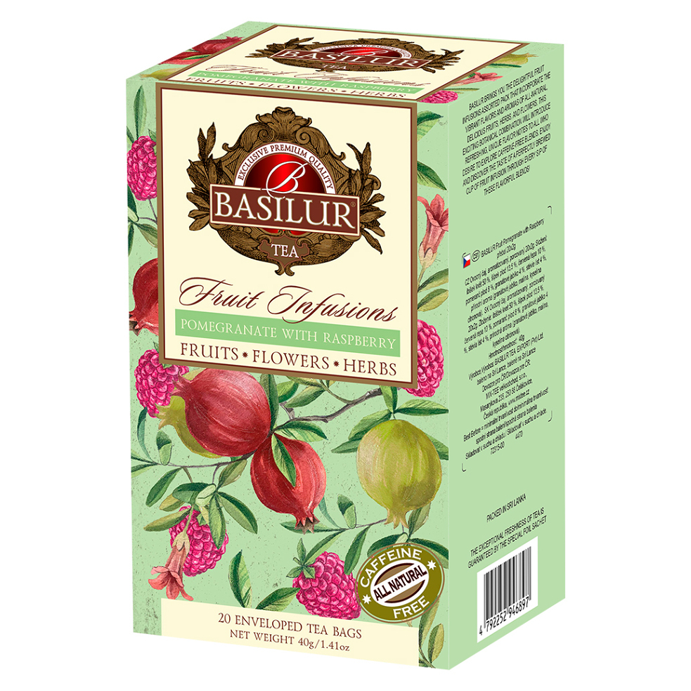 E-shop BASILUR Fruit pomegranate with raspberry ovocný čaj 20 sáčků