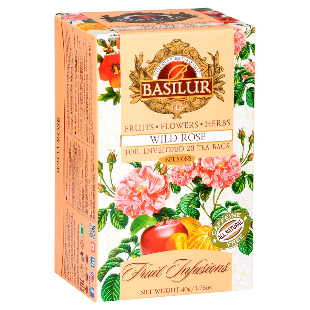 E-shop BASILUR Fruit Wild rose ovocný čaj 20 sáčků