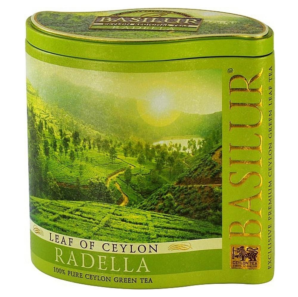 Levně BASILUR Leaf of Ceylon Radella zelený čaj v plechové dóze 100 g