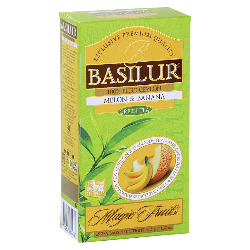 E-shop BASILUR Magic Melon & Banana zelený čaj 25 sáčků