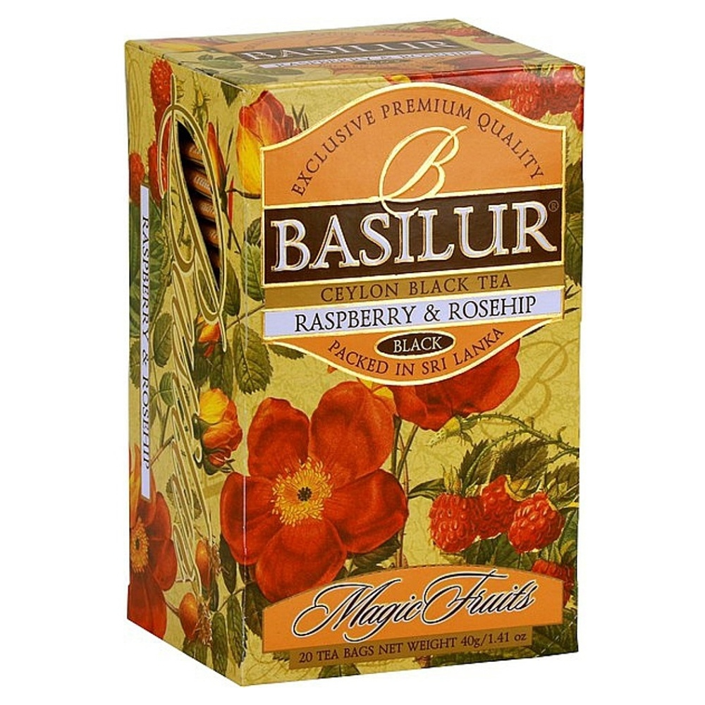 E-shop BASILUR Magic Raspberry & Rosehip černý čaj 20 sáčků