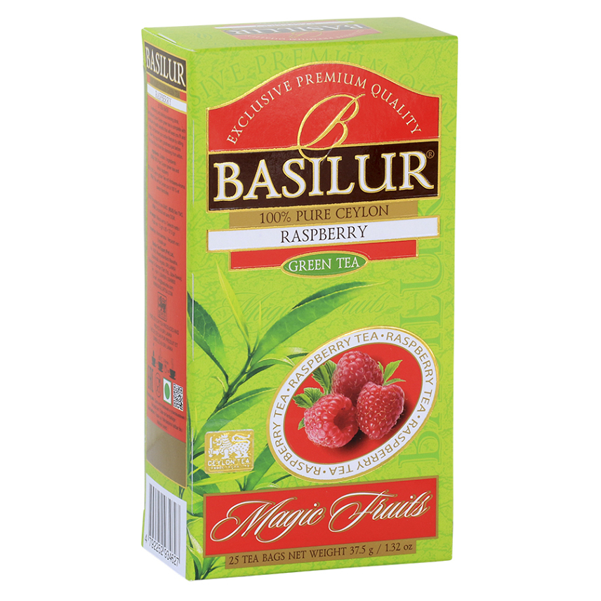 E-shop BASILUR Magic Raspberry zelená čaj 25 sáčků