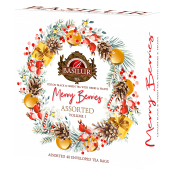 BASILUR Merry berry assorted I. černé a zelené čaje 40 sáčků (Černé čaje)