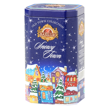 BASILUR Old town snowy town blue černý sypaný čaj v plechu 75 g (Černé čaje)
