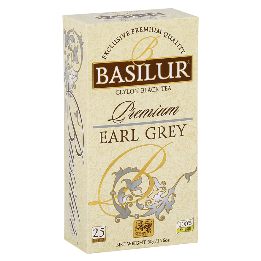 Levně BASILUR Premium Earl Grey černý čaj 25 sáčků