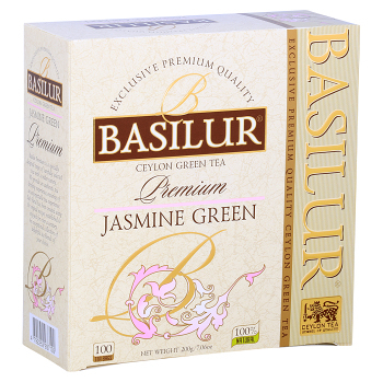 BASILUR Premium jasmine green nepřebal 100 sáčků