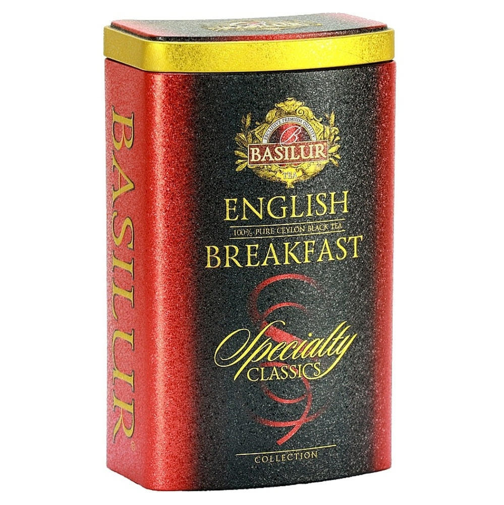 BASILUR Specialty English Breakfast černý čaj v plechové dóze 100 g
