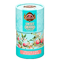 BASILUR Sweet Orchard Peach & Elderflower zelený čaj 75 g