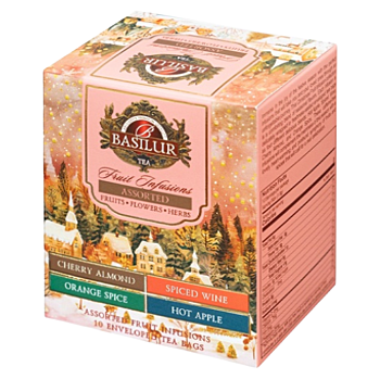 BASILUR Vánoční ovocná kolekce přebal 10 sáčků (Ovocné čaje)