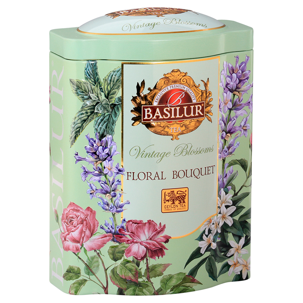 BASILUR Vintage blossoms floral bouquet zelený čaj 100 g