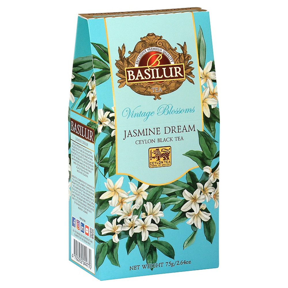 E-shop BASILUR Vintage blossoms jasmine dream černý čaj sypaný 75 g