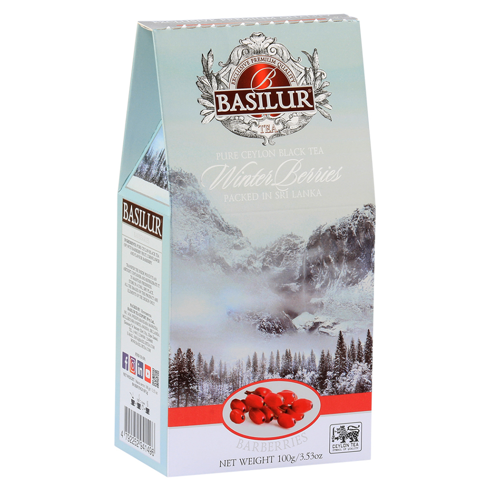 BASILUR Winter berries černý sypaný čaj s příchutí dřišťálu 100 g